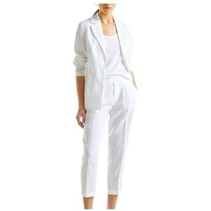 Rachel Roy Linen High Waisted Tapered Crop Pants